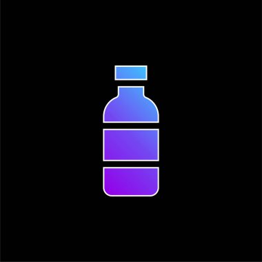 Şişe mavi gradyan vektör simgesi