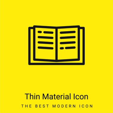 Kitap en az parlak sarı malzeme simgesi