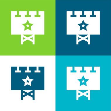 Billboard Düz Renk en az simge seti