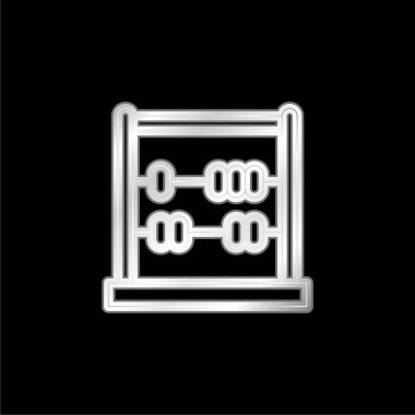 Gümüş kaplama metalik ikonlu Abaküs