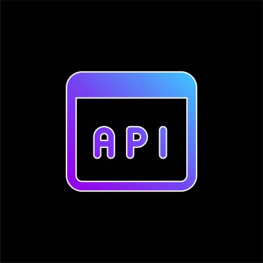 Uygulama mavi gradyan vektör simgesi