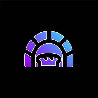 Fırın mavi eğimli vektör simgesi