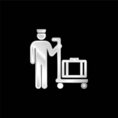 Bagajlı Platform Gümüş kaplama gümüş kaplama bir araba üzerinde