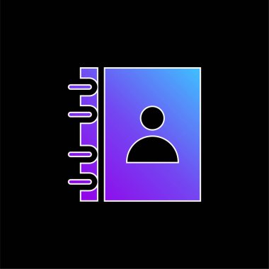 Gündem mavi gradyan vektör simgesi