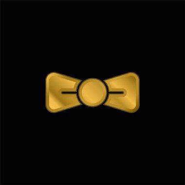 Baş altın kaplama metalik simge veya logo vektörü