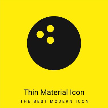 Bowling minimal parlak madde simgesi