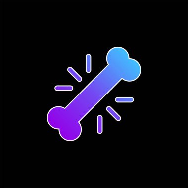 Kemik mavisi gradyan vektör simgesi