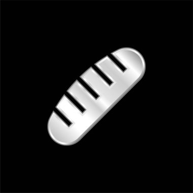 Ekmek gümüş kaplama metalik simge