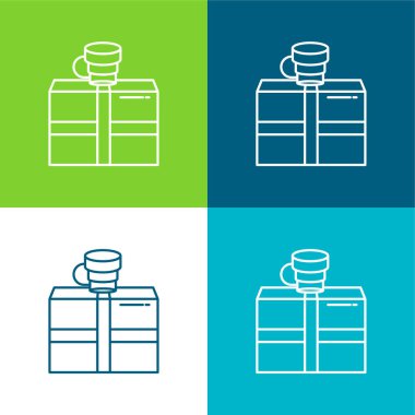 Kutu Düzlüğü 4 renk en küçük simge kümesi