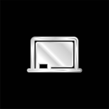 Karatahta gümüş kaplama metalik simge