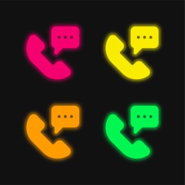 24 Saat Parlayan neon vektör simgesi