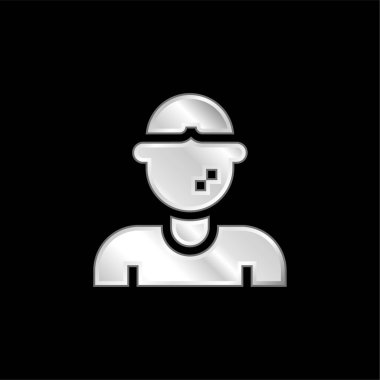 Alerji gümüş kaplama metalik simge