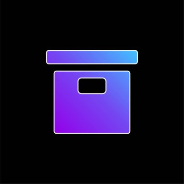 Mavi gradyan vektör simgesini arşivle