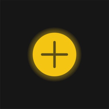 Parlak sarı neon simgesi ekle