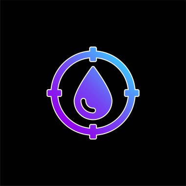 Kan Tipi Mavi Gradyan vektör simgesi