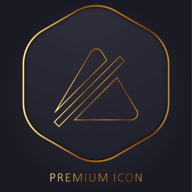 Çamaşır suyu altın çizgisi logosu veya simgesi