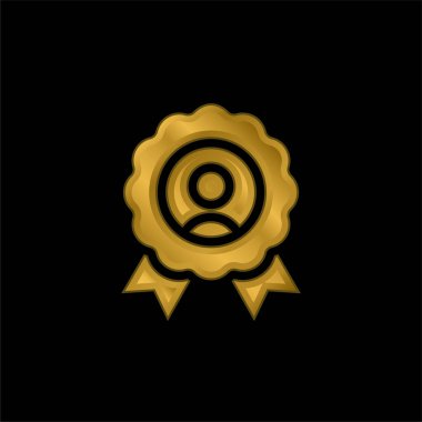 En İyi Çalışan Altın Kaplama Metal Simge veya logo Vektörü