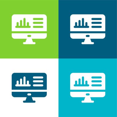 Çubuk Tablosu Düz Renk en az simge kümesi
