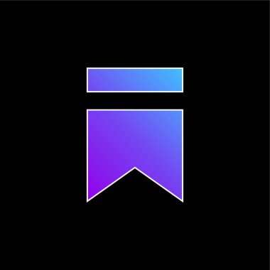 Yer imi mavi gradyan vektör simgesi