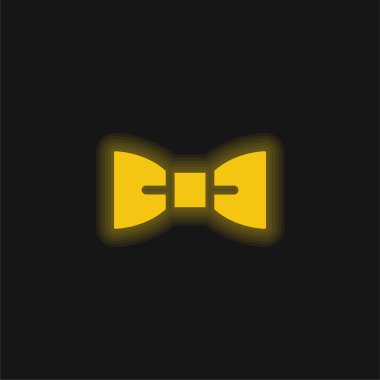 Papyon sarısı parlak neon simgesi