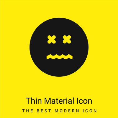 İptal Edilmiş Duygu Meydanı Yüzü En az parlak sarı malzeme simgesi