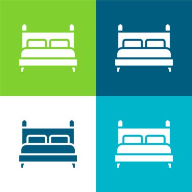 Yatak Düz 4 renk en küçük simge kümesi