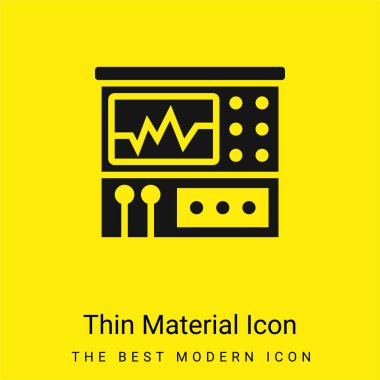 Analyzer minimal bright yellow material icon clipart