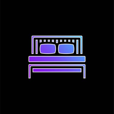 Yatak mavisi gradyan vektör simgesi