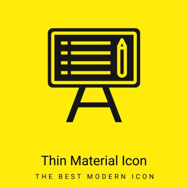 Karatahta en az parlak sarı madde simgesi