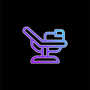 Doğum Yatağı mavi gradyan vektör simgesi