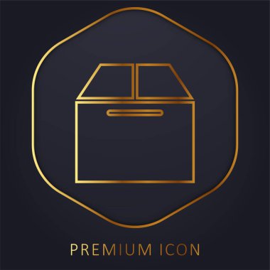 Altın çizgi prim logosu veya simgesi