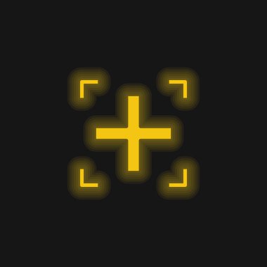 Parlak sarı neon simgesi ekle