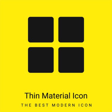 Blocks minimal bright yellow material icon clipart