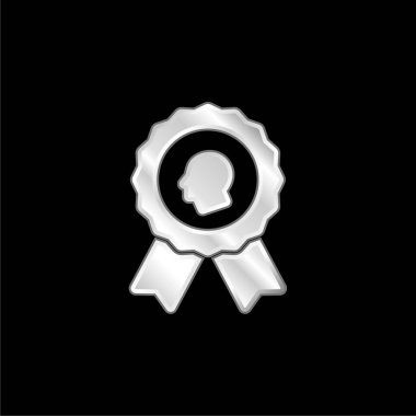 Gümüş kaplama metalik simge ödülü