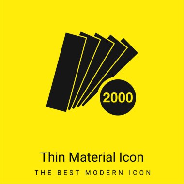 2000 Pieces Catalog minimal bright yellow material icon clipart