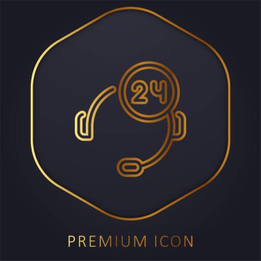 24 Saat Altın Hat prim logosunu veya simgesini destekle