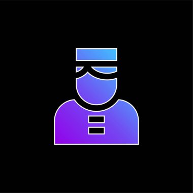 Belboy mavi gradyan vektör simgesi