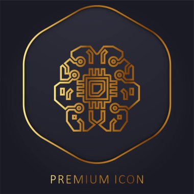 Yapay Zeka Altın Çizgisi logosu veya simgesi