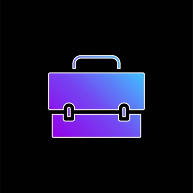 Mavi torba gradyan vektör simgesi