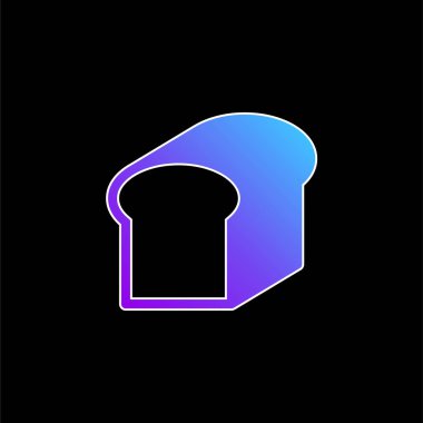 Ekmek mavisi gradyan vektör simgesi