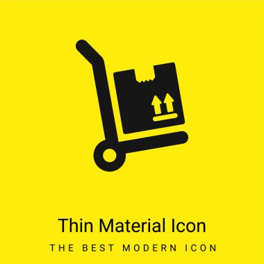 Bir araba üzerinde kutu paketi En az sarı malzeme simgesi