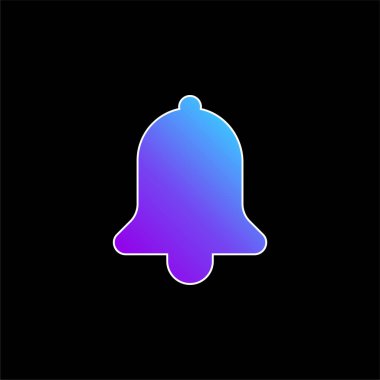 Çan mavisi gradyan vektör simgesi