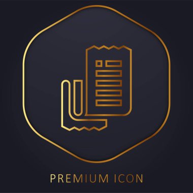Bill Golden Line premium logosu veya simgesi
