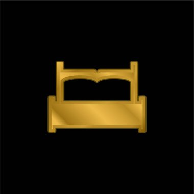 Büyük Cot altın kaplama metalik simge veya logo vektörü