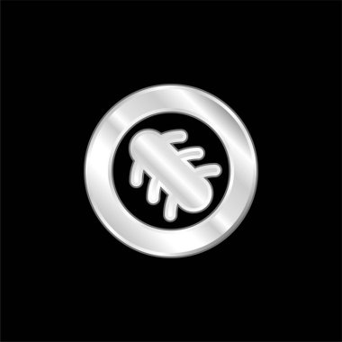 Bakteri Gümüş kaplama metalik simgeyi kapat