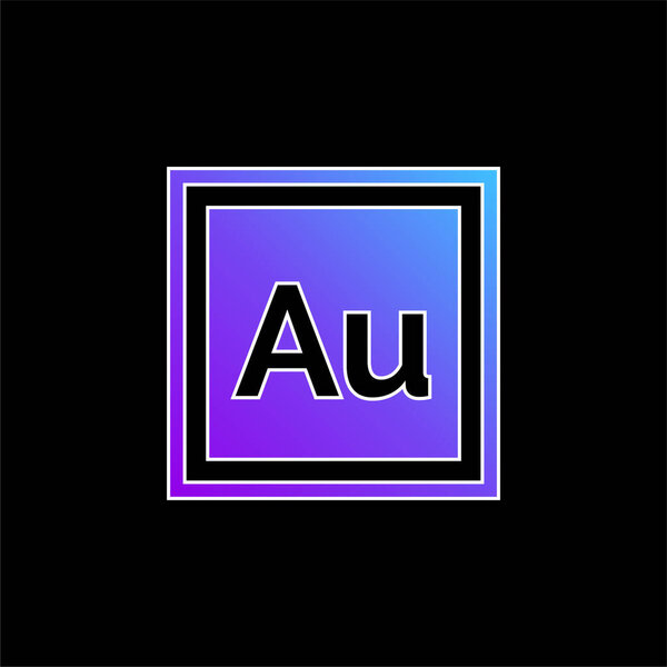 Audition blue gradient vector icon