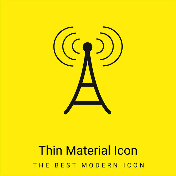 Антенна с минимальным ярко-желтым материалом