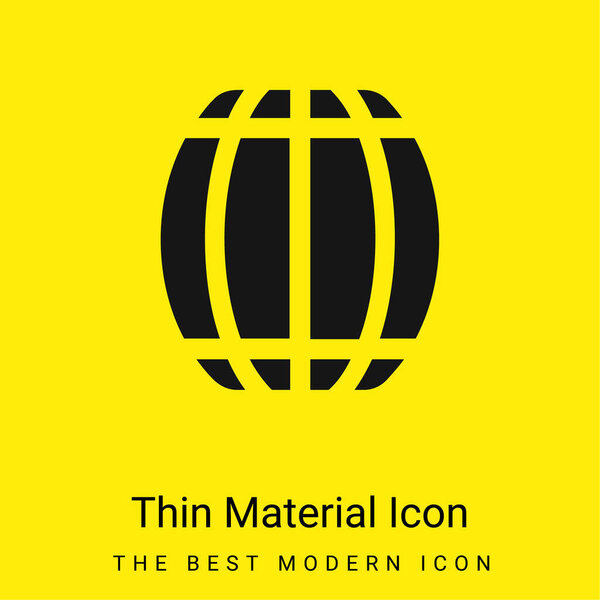 Минимальный ярко-желтый значок материала