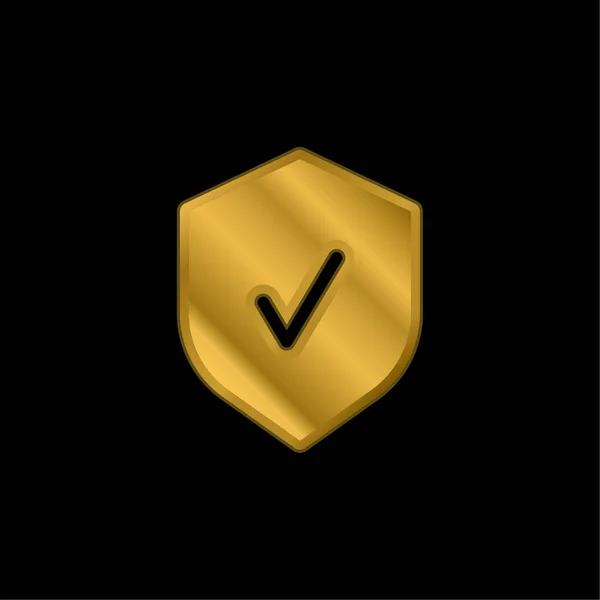 Знак Золотого Покриття Металева Піктограма Або Вектор Логотипу — стоковий вектор