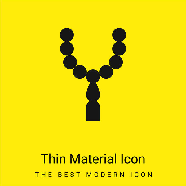 Beads minimal bright yellow material icon